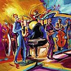 Alfred Gockel Full Swing II painting